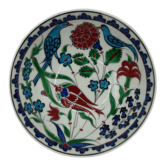 iznik kase - kuş desenli