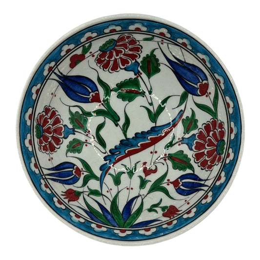 iznik kase - çiçek deseni